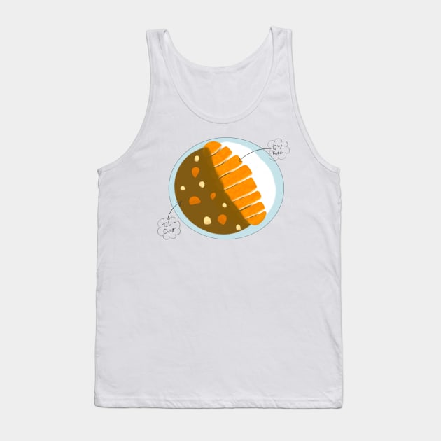 This is Japanese Katsu Curry Tank Top by Marinaaa010